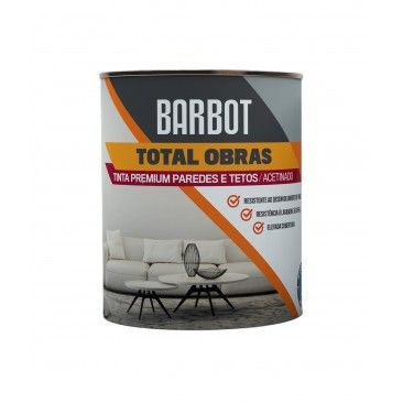 Tinta Total Obras Premium Interior Acetinado Branco 1L