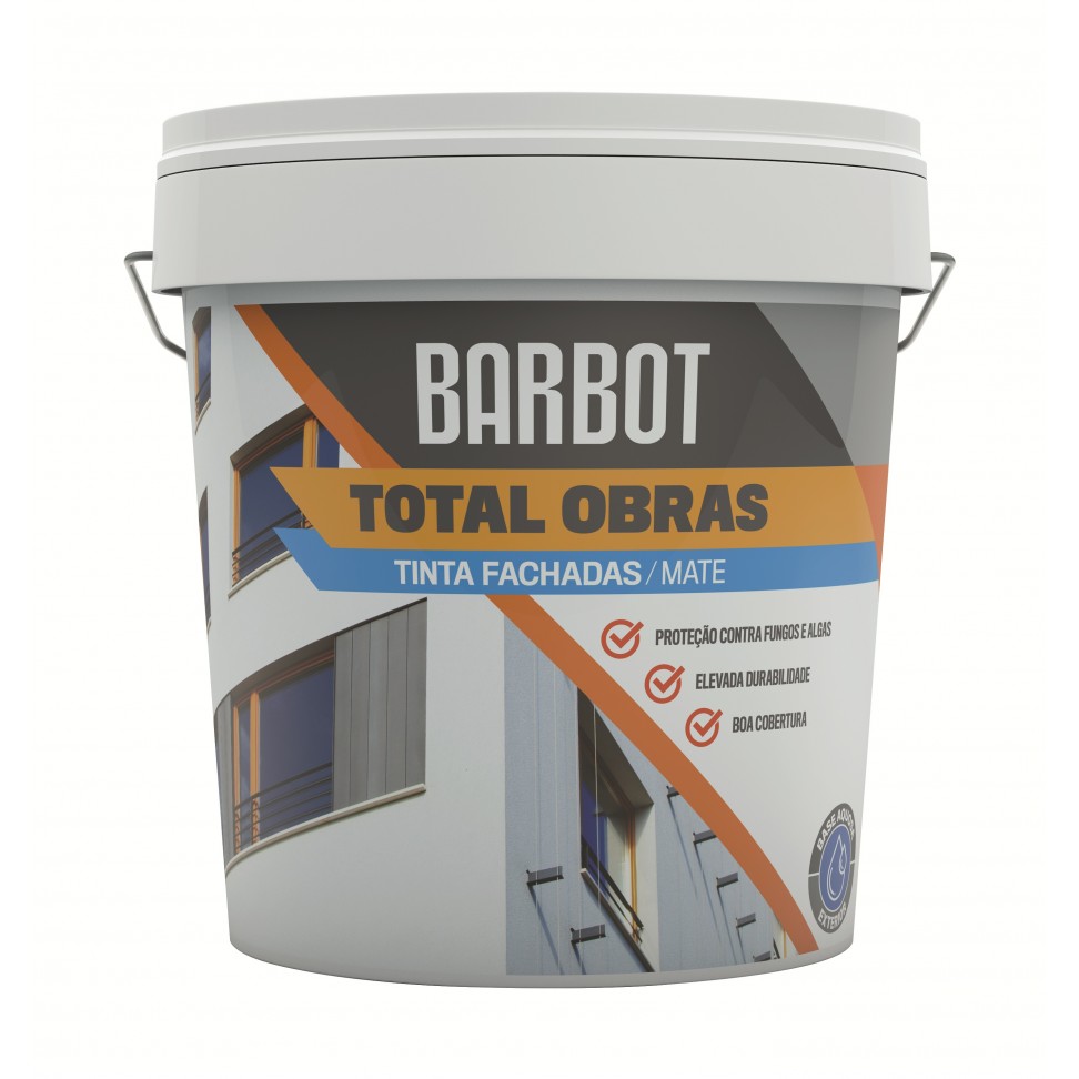 Tinta Total Obras Fachadas Mate Branco 15L Tinta Total Obras Fachadas Mate Branco 15L
