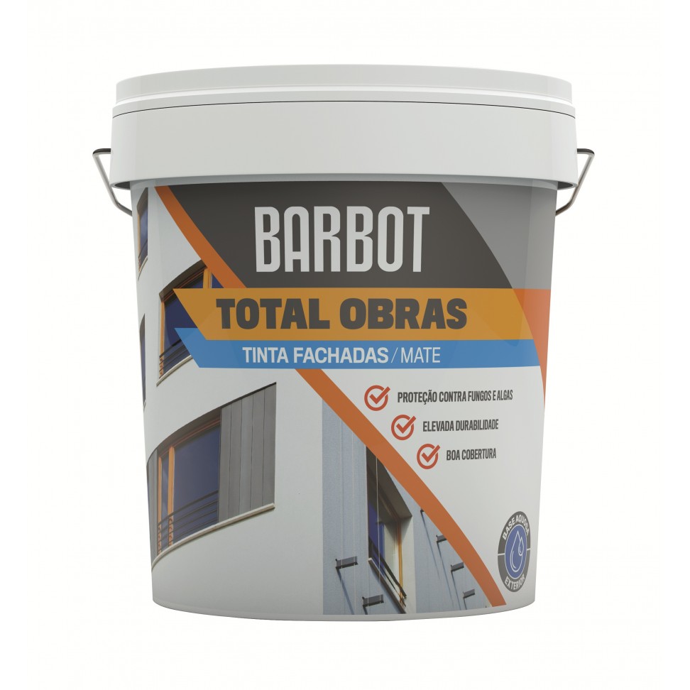 Tinta Total Obras Fachadas Mate Branco 5L Tinta Total Obras Fachadas Mate Branco 5L