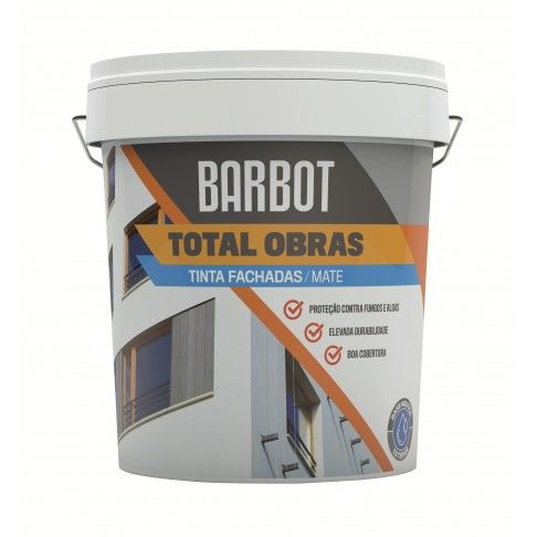 Tinta Total Obras Fachadas Mate Branco 5L