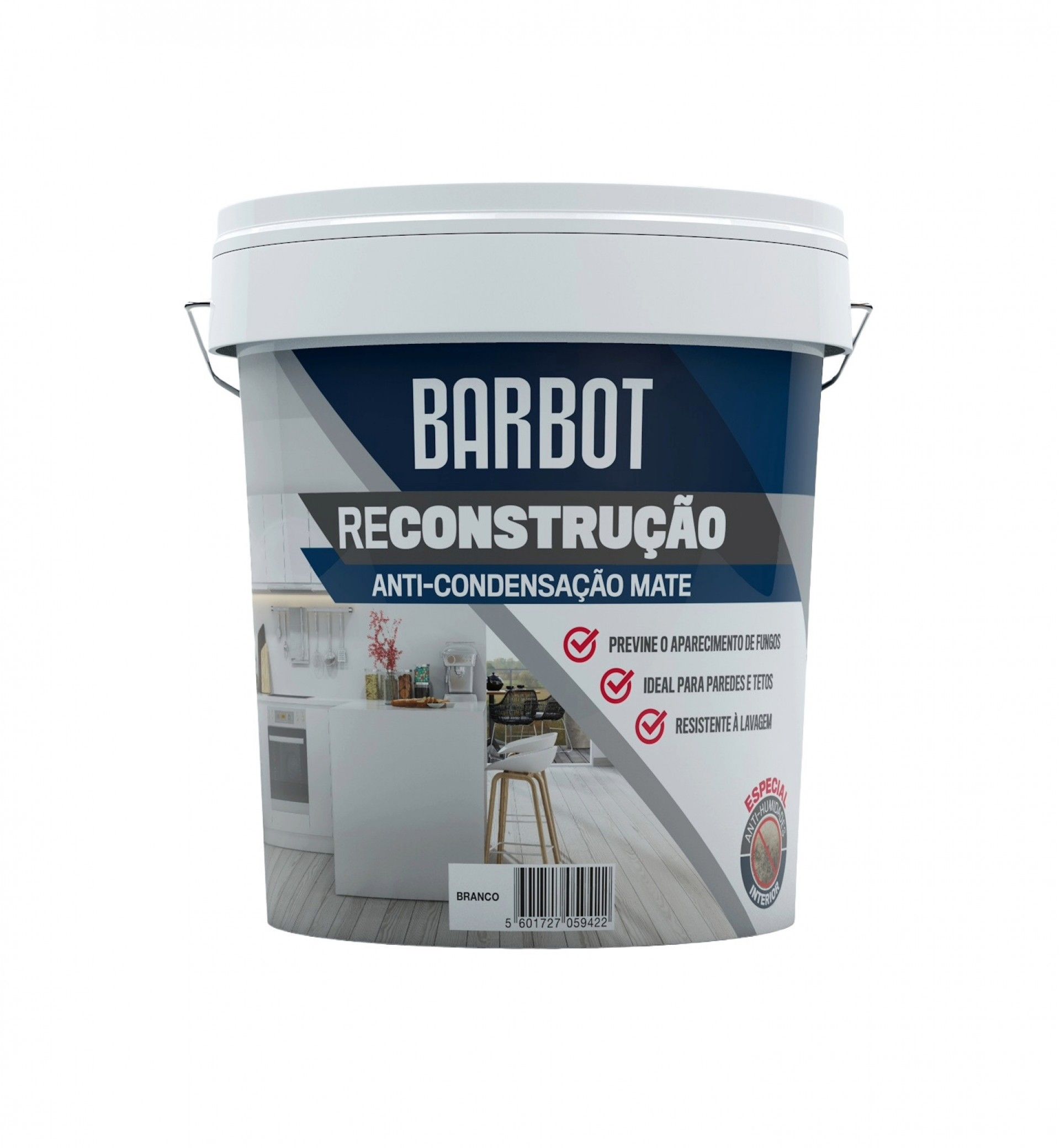 Tinta Reconstrução Interior Mate Branco 5L