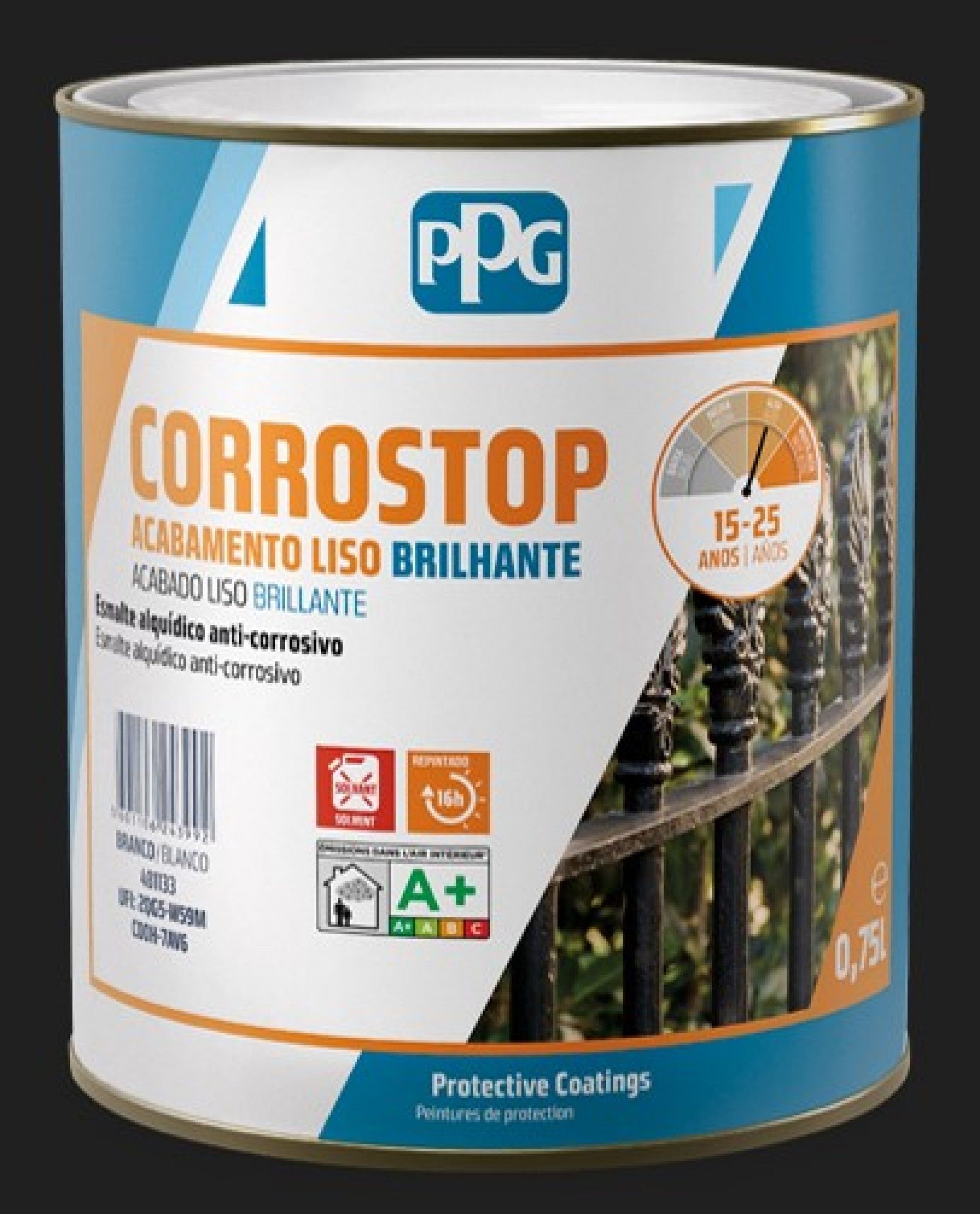 Esmalte Anti-corrosivo Corrostop Verde 6005 0,75L