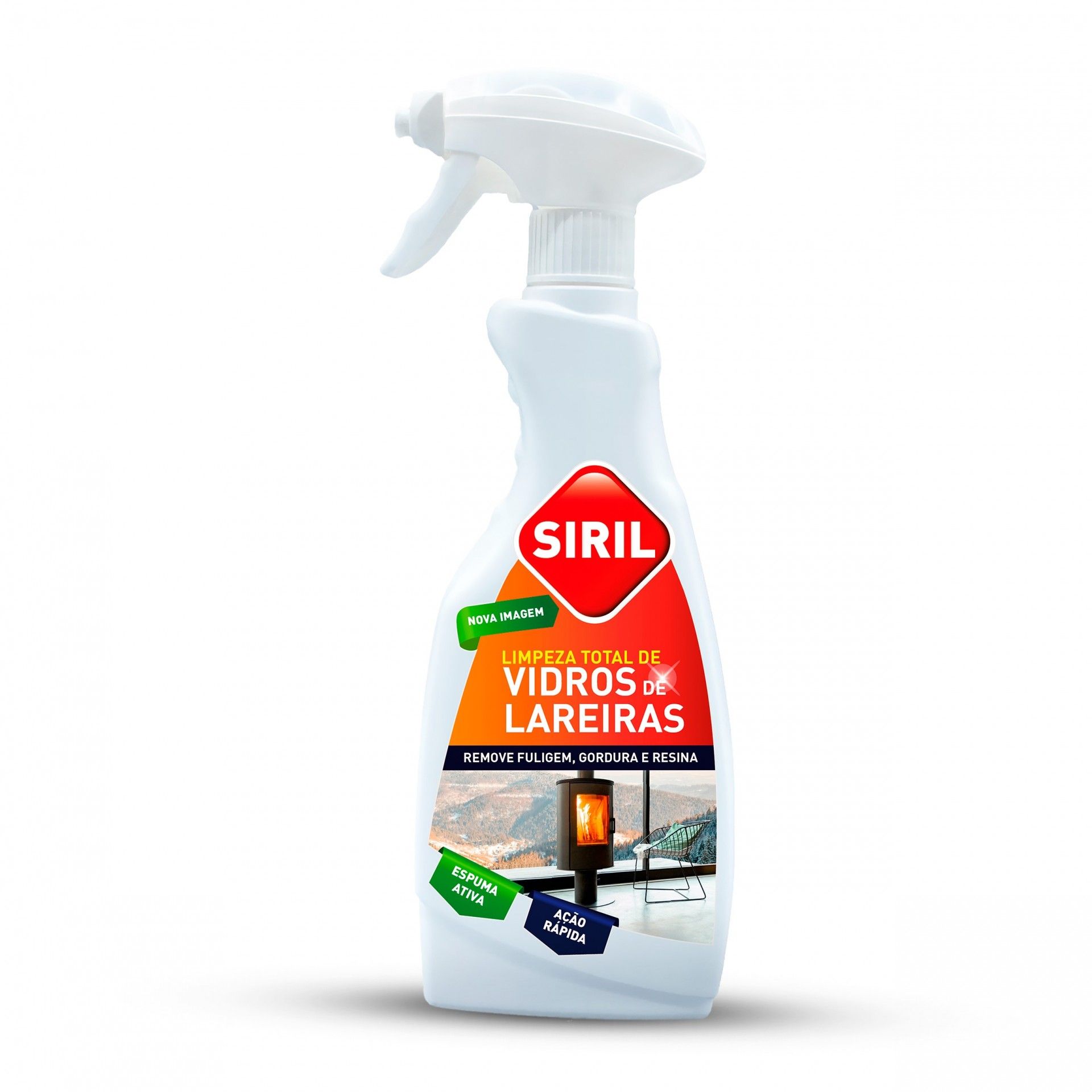 Limpa Vidros de lareiras e recuperador calor Siril 500ml