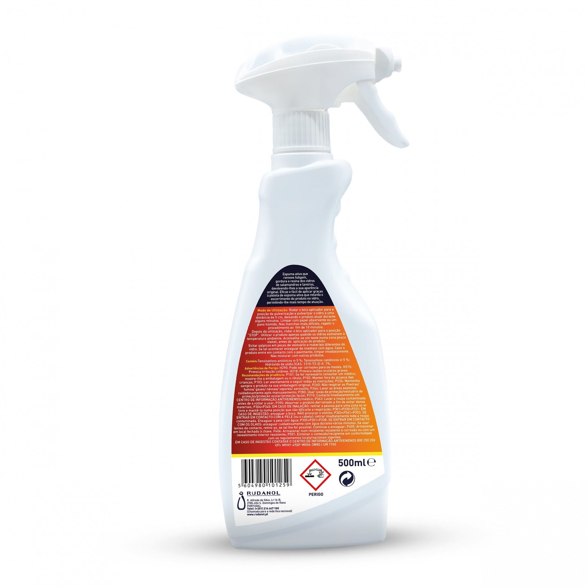 Limpa Vidros de lareiras e recuperador calor Siril 500ml