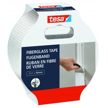 Fita Adesiva Fiberglass tape (malha fibra de vidro) 20m x 50mm