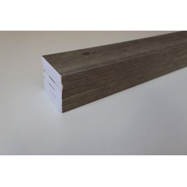 Pack 5 Rodaps PVC Expandido Roble 2500x70x14mm