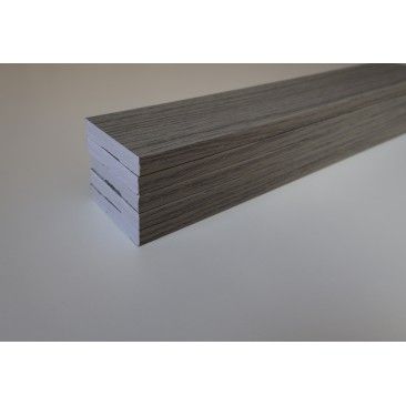 Pack 5 Rodaps PVC Expandido Carvalho Cinza 2500x70x14mm