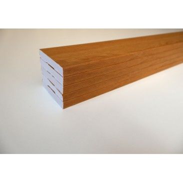 Pack 5 Rodaps PVC Expandido Carvalho 2500x70x14mm