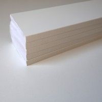 Pack 5 Rodaps PVC Expandido Branco 2500x70x14mm