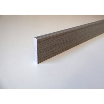 Rodap PVC Expandido Carvalho Cinza 2500x70x14mm