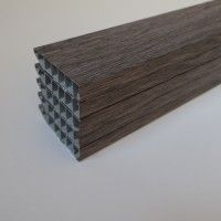 Pack 5 Rodapés PVC Alveolar Carvalho York 2500x70x15mm Pack 5 Rodapés PVC Alveolar Carvalho York 2500x70x15mm