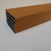 Pack 5 Rodaps PVC Alveolar Carvalho 2500x70x15mm