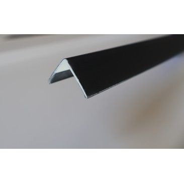 Cantoneira PVC Adesivo Preto 2800X25X25 mm