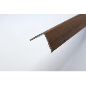 Cantoneira PVC Adesivo Nogueira 2800X25X25 mm