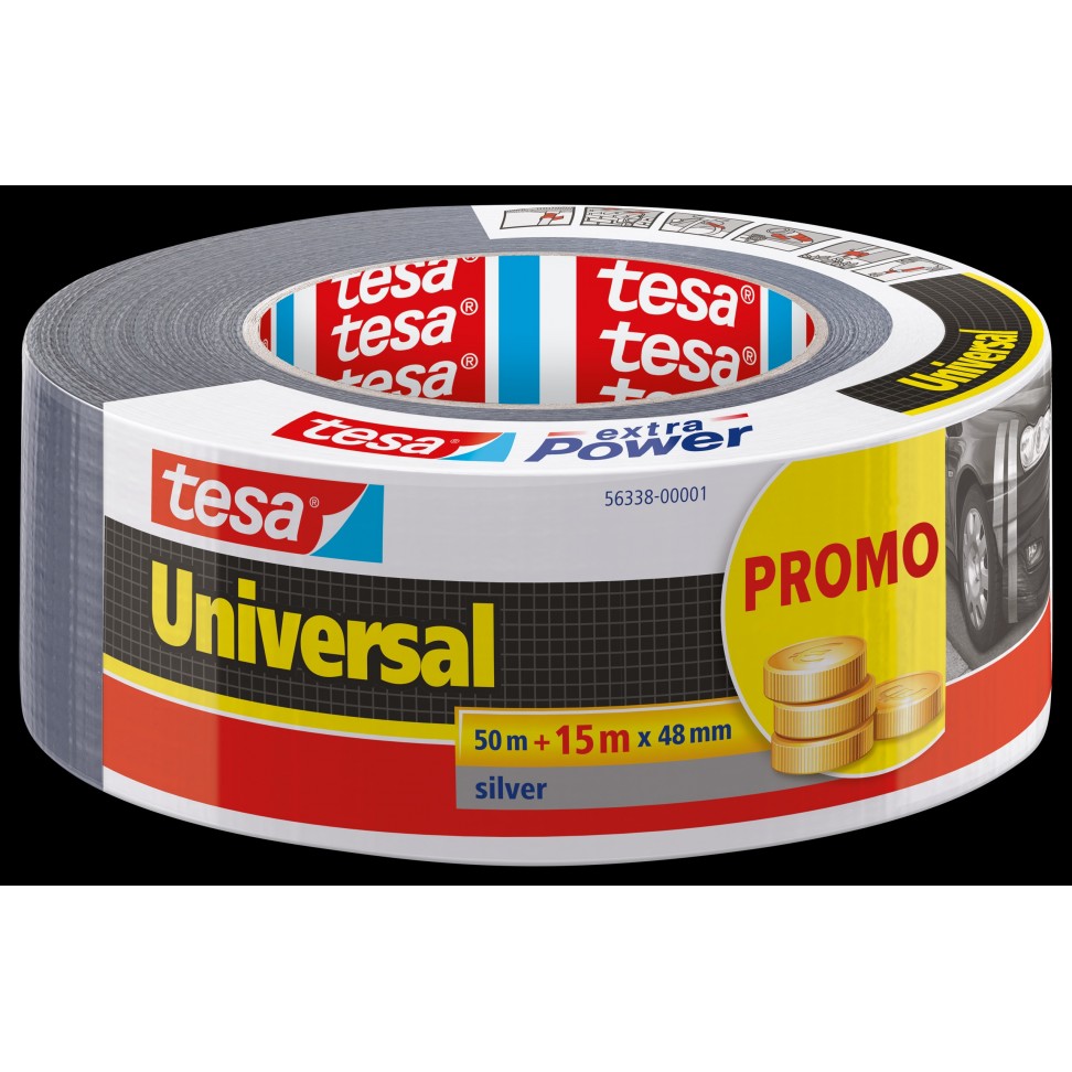 Fita reparação Universal Extra Power 48mm x 50m + oferta 15m Cinza Fita reparação Universal Extra Power 48mm x 50m + oferta 15m Cinza