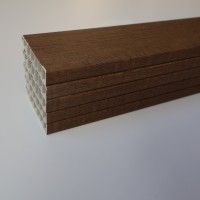 Pack 5 Rodaps PVC Alveolar Hystory 2500x70x15mm