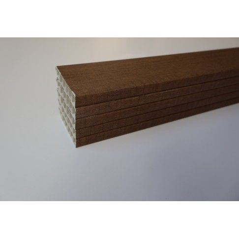 Pack 5 Rodaps PVC Alveolar Hystory 2500x70x15mm