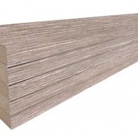 Pack 5 Rodaps Mdf Carvalho Cinza 2250x70x14mm