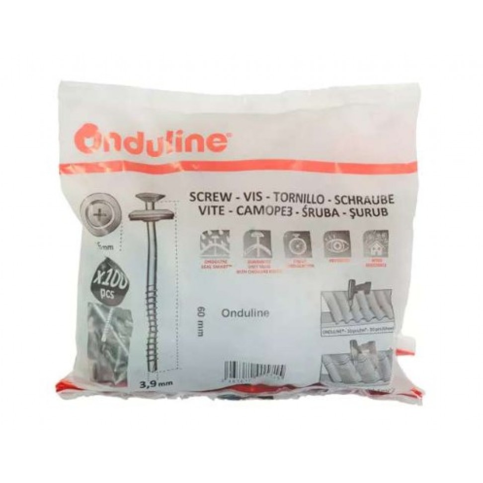 Parafuso Easyfix 3,9x60mm c/Anilha Vermelha 100unid.