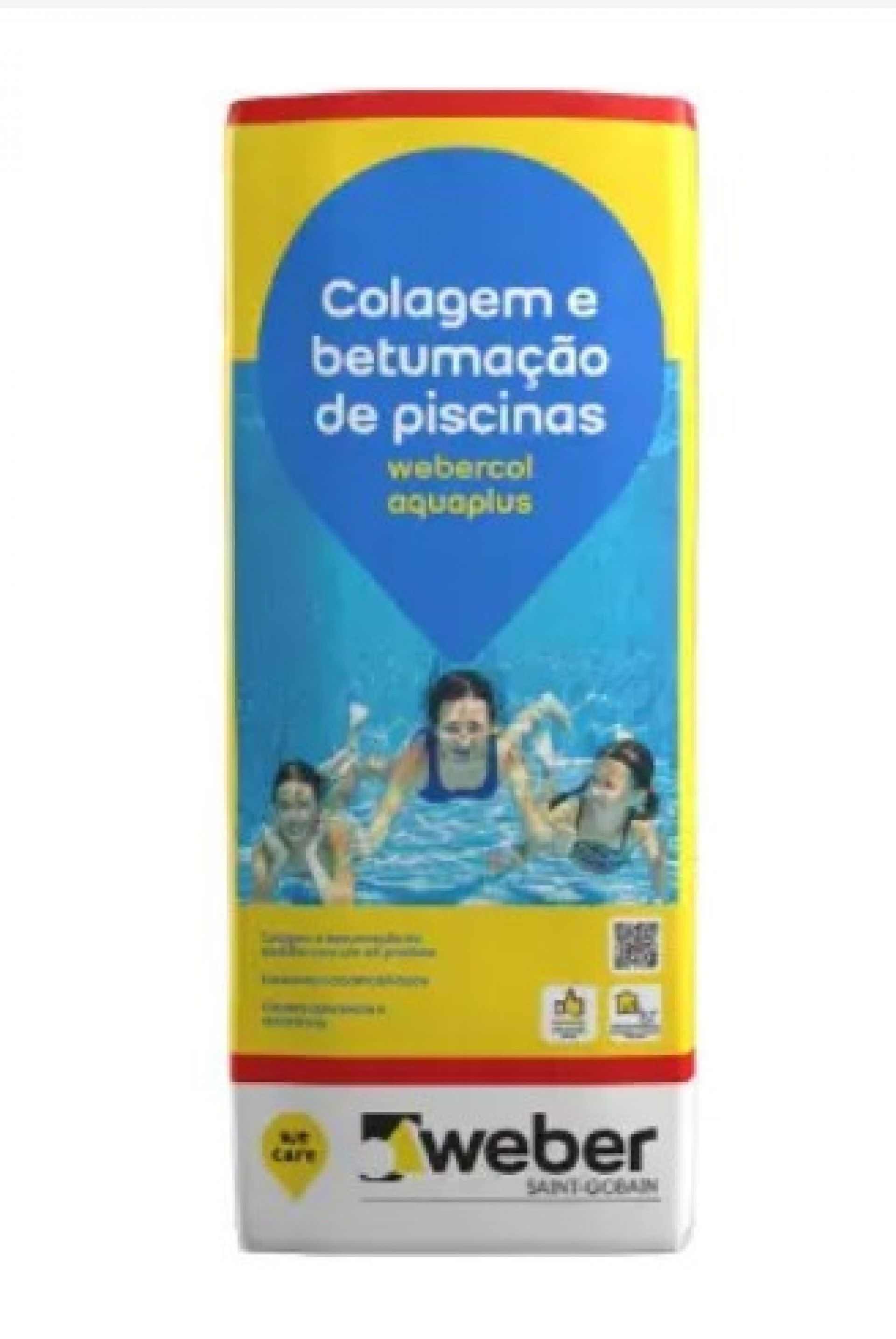 Cimento Cola Webercol Aquaplus (Piscina) Branco 25kg