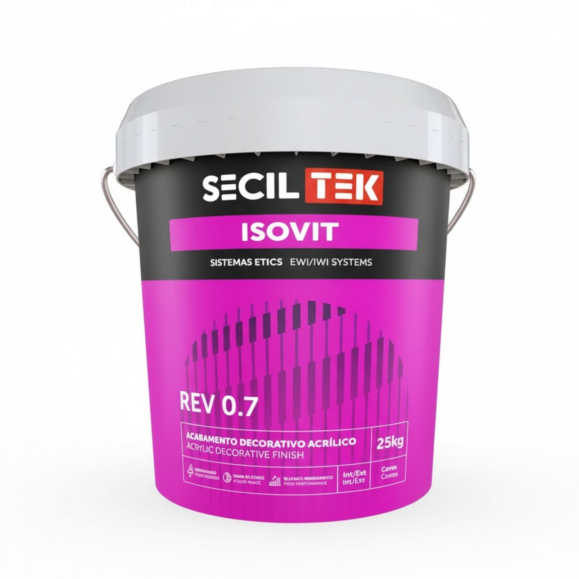 Acabamento ETICS Isovit Rev 0.7 Branco 25kg