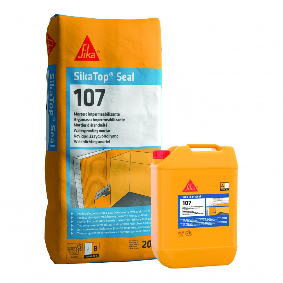 Argamassa Impermeabilização Sikatop Seal 107 Plus 25kg Argamassa Impermeabilização Sikatop Seal 107 Plus 25kg