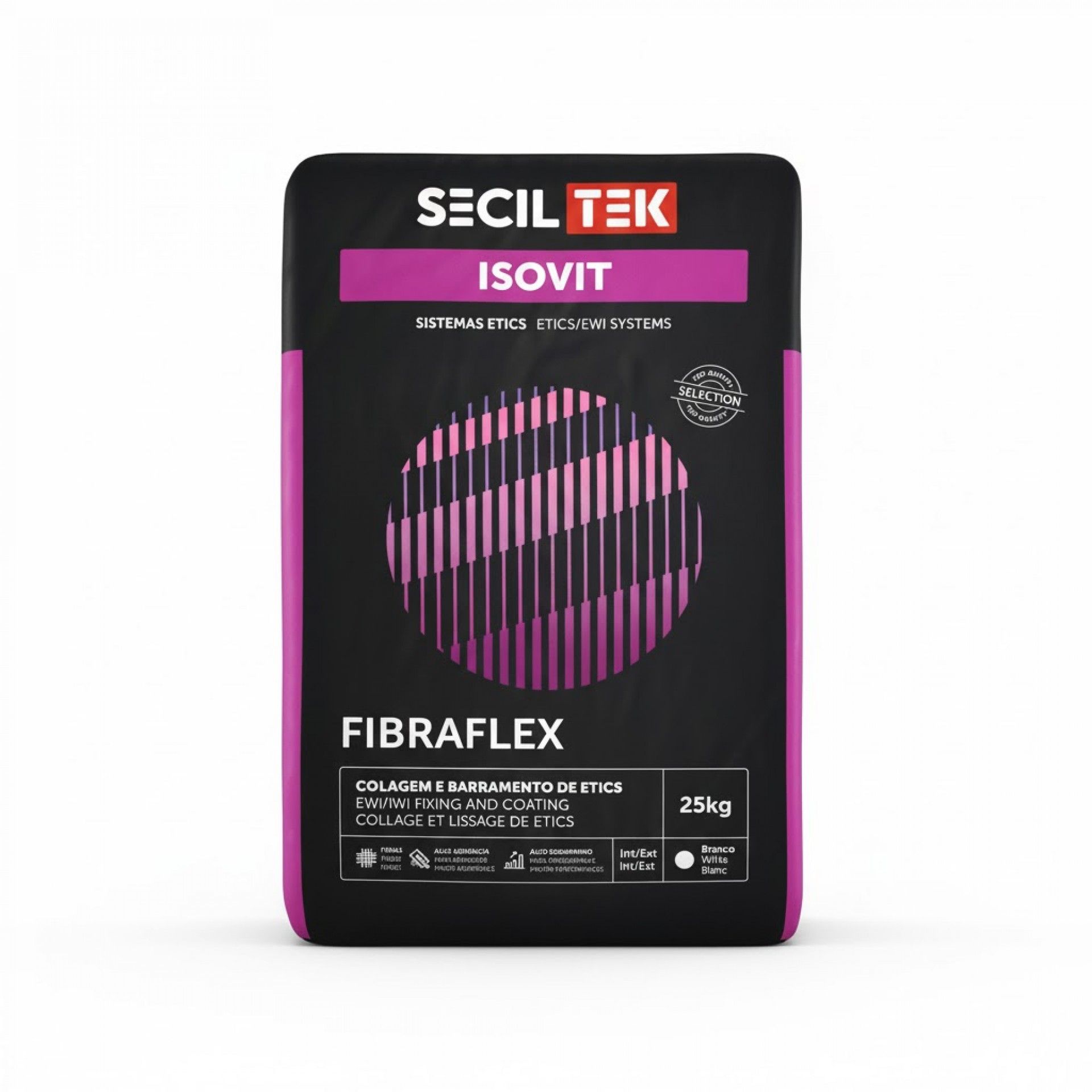 Argamassa ETICS Isovit Fibraflex Branco 25kg