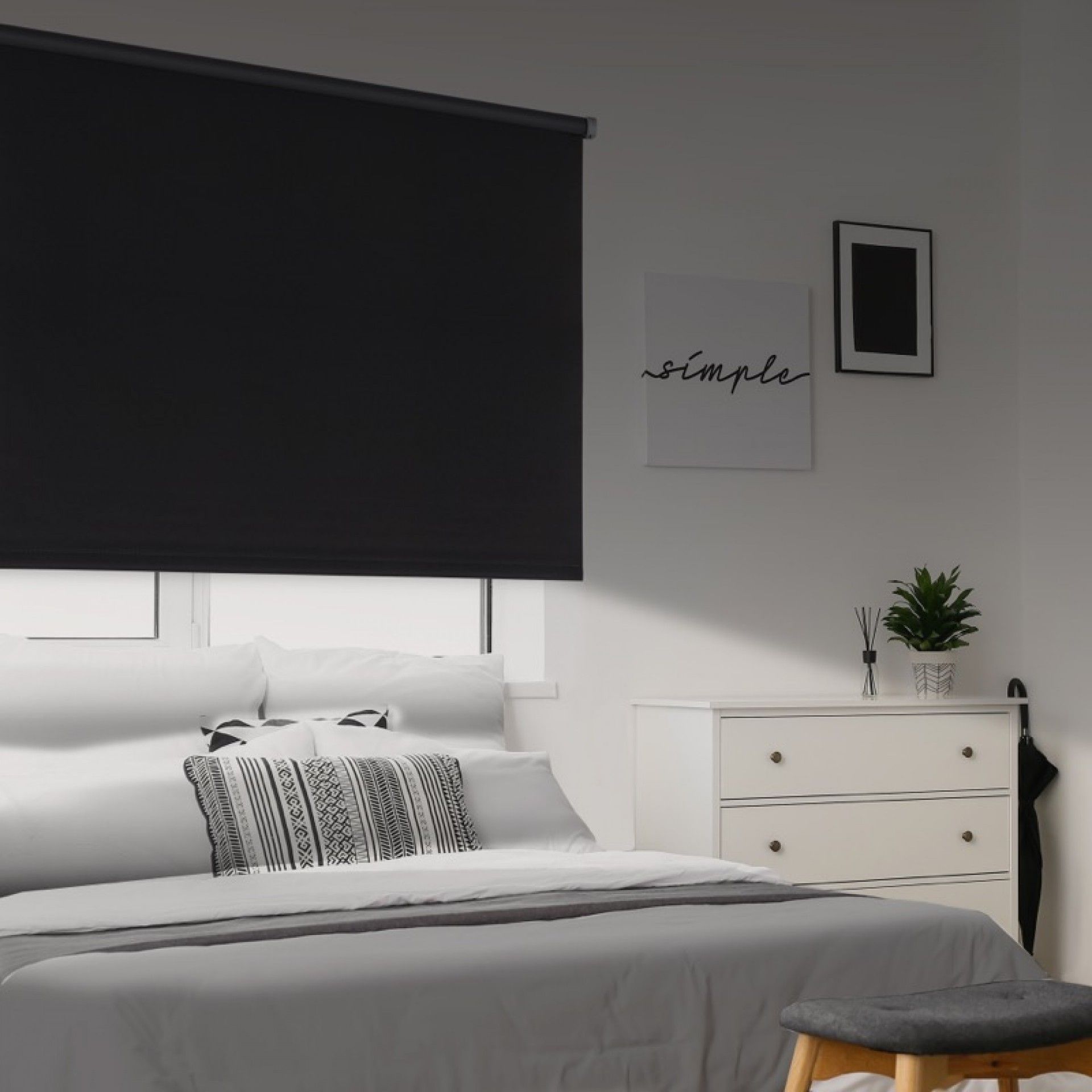 Estore Opaco Night 80x180cm Preto