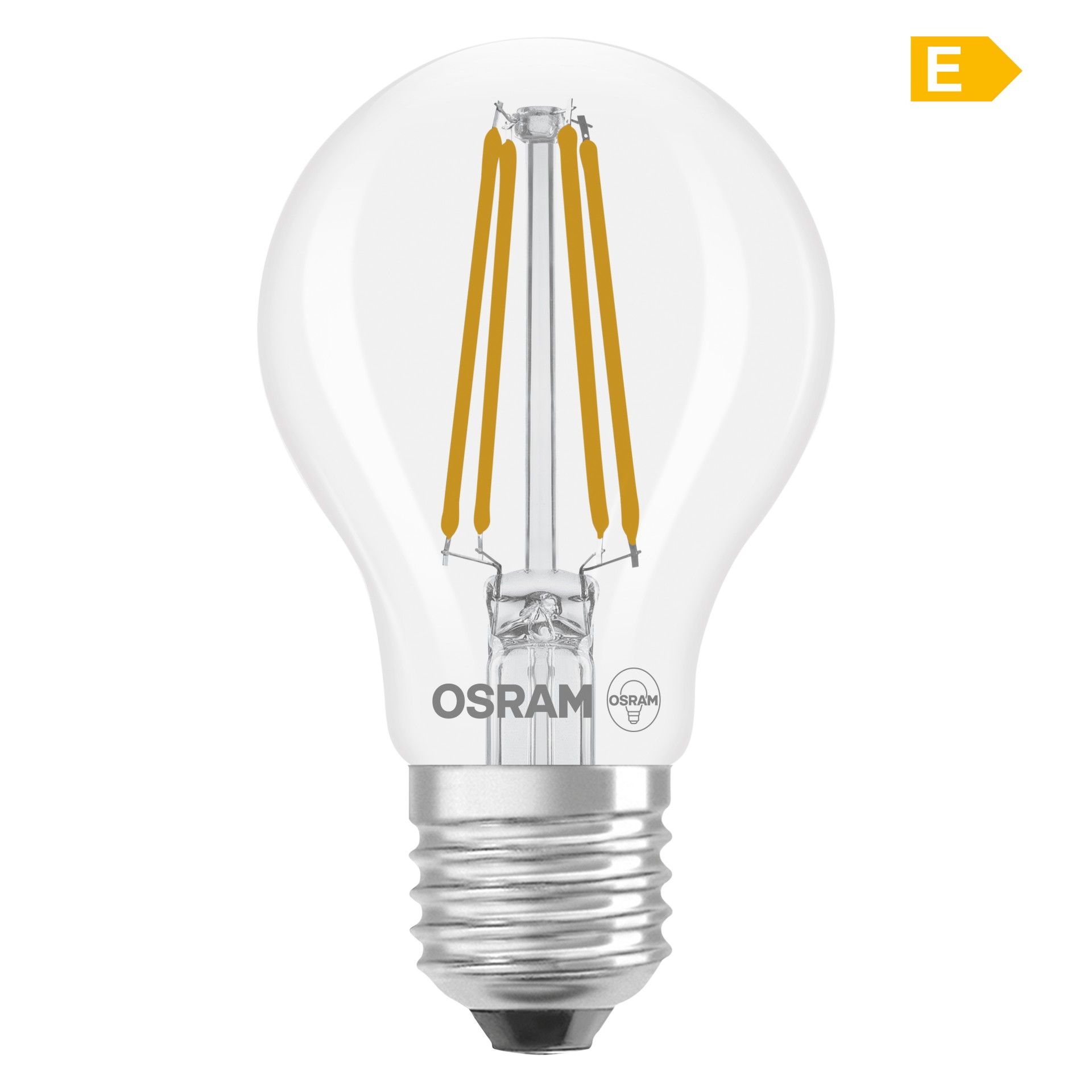 Lâmpada Led Osram E27 Fil 6.5w 2700k Pack 3 unidades