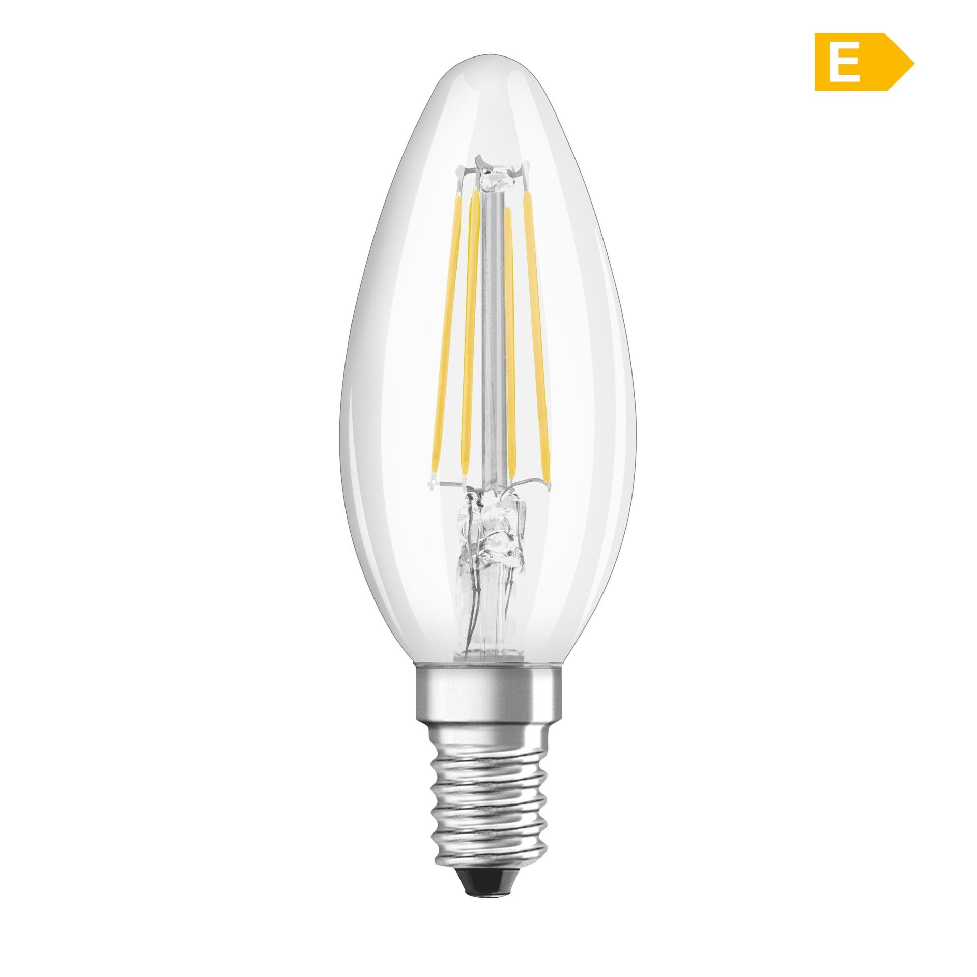 Lâmpada Cand Fil E14 4000k 4w 2unid.