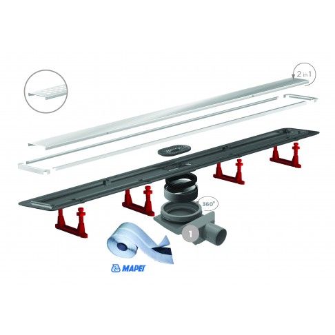 CANAL DUCHE PRIMO COMPACT 75CM INOX CANAL DUCHE PRIMO COMPACT 75CM INOX