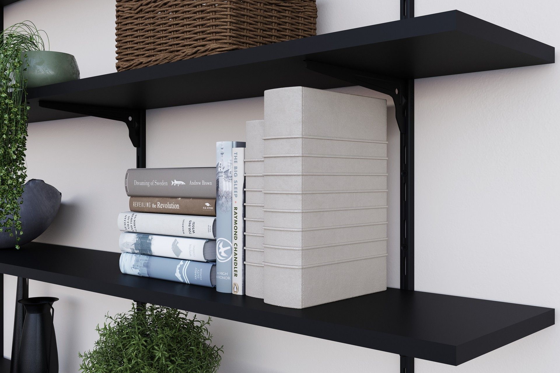 Suporte Simples Preto 45cm
