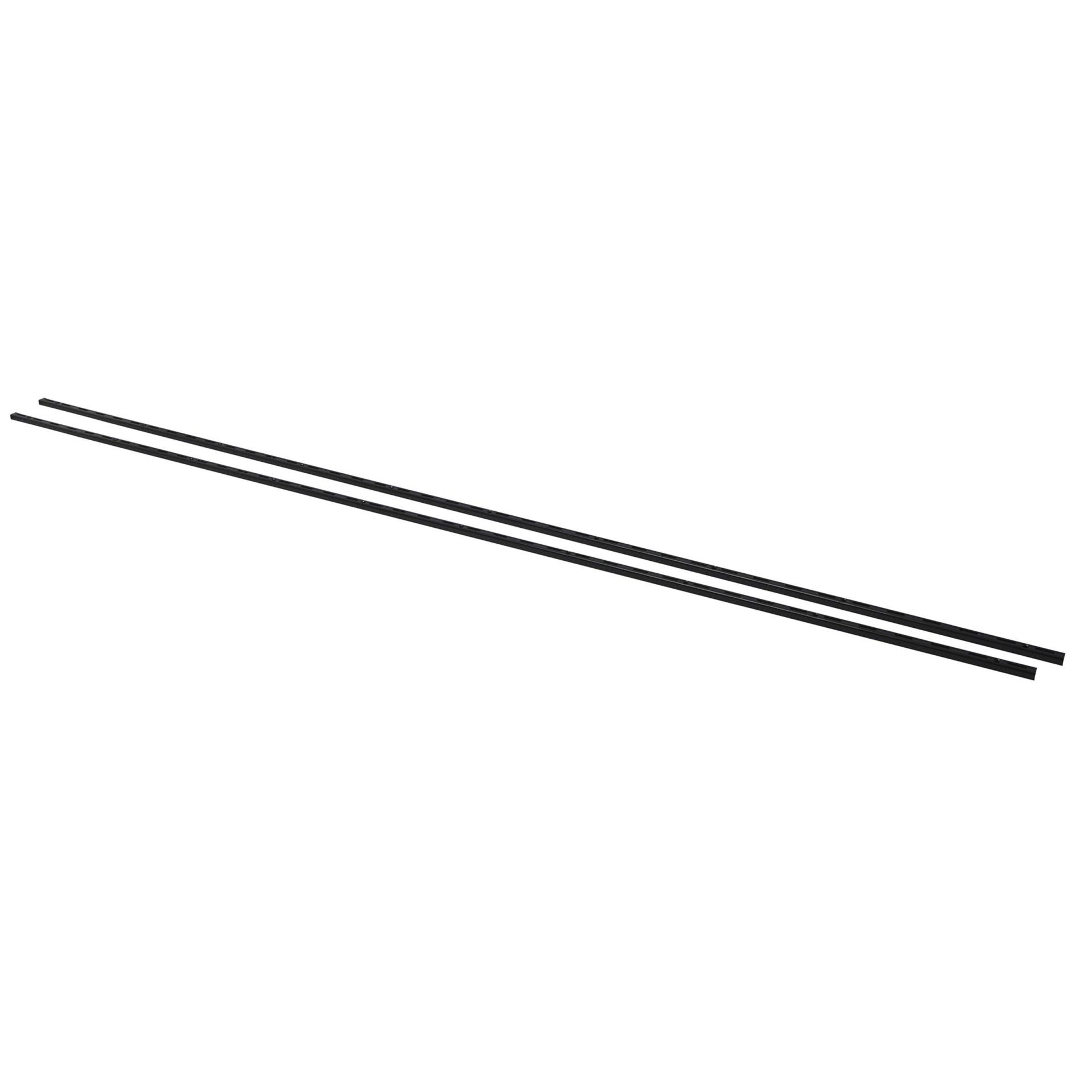 Perfil P/Suporte Simples Preto 200cm 2un