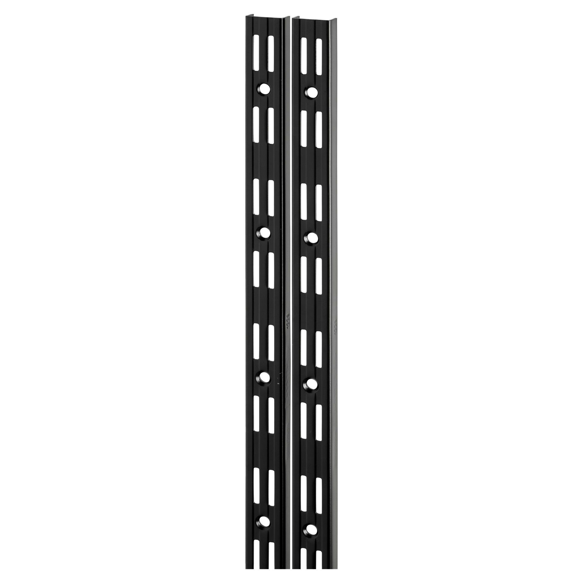 Perfil P/Suporte Duplo Preto 100cm 2un