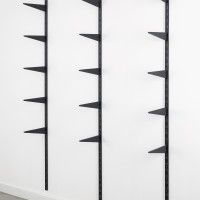 Perfil P/Suporte Duplo Preto 100cm 2un