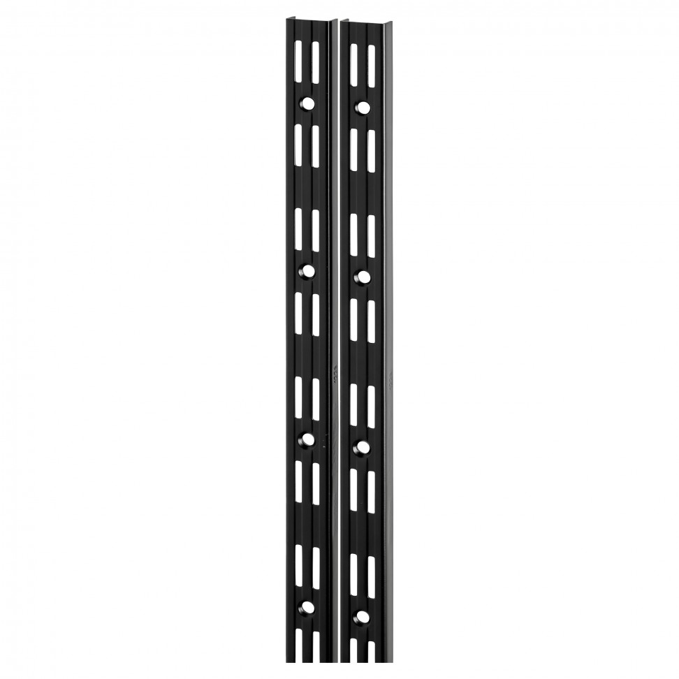 Perfil P/Suporte Duplo Preto 50cm 2un Perfil P/Suporte Duplo Preto 50cm 2un