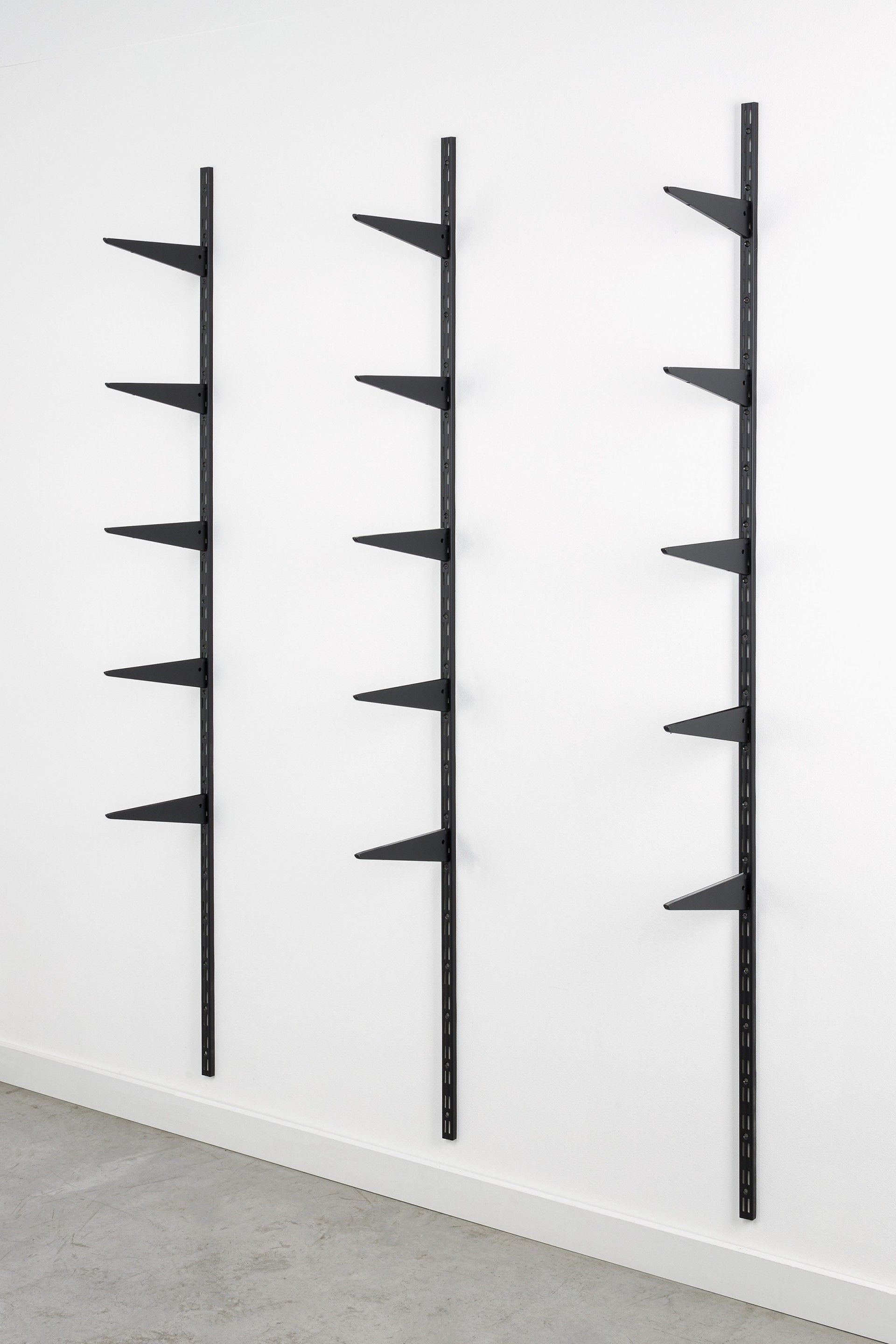 Perfil P/Suporte Duplo Preto 50cm 2un