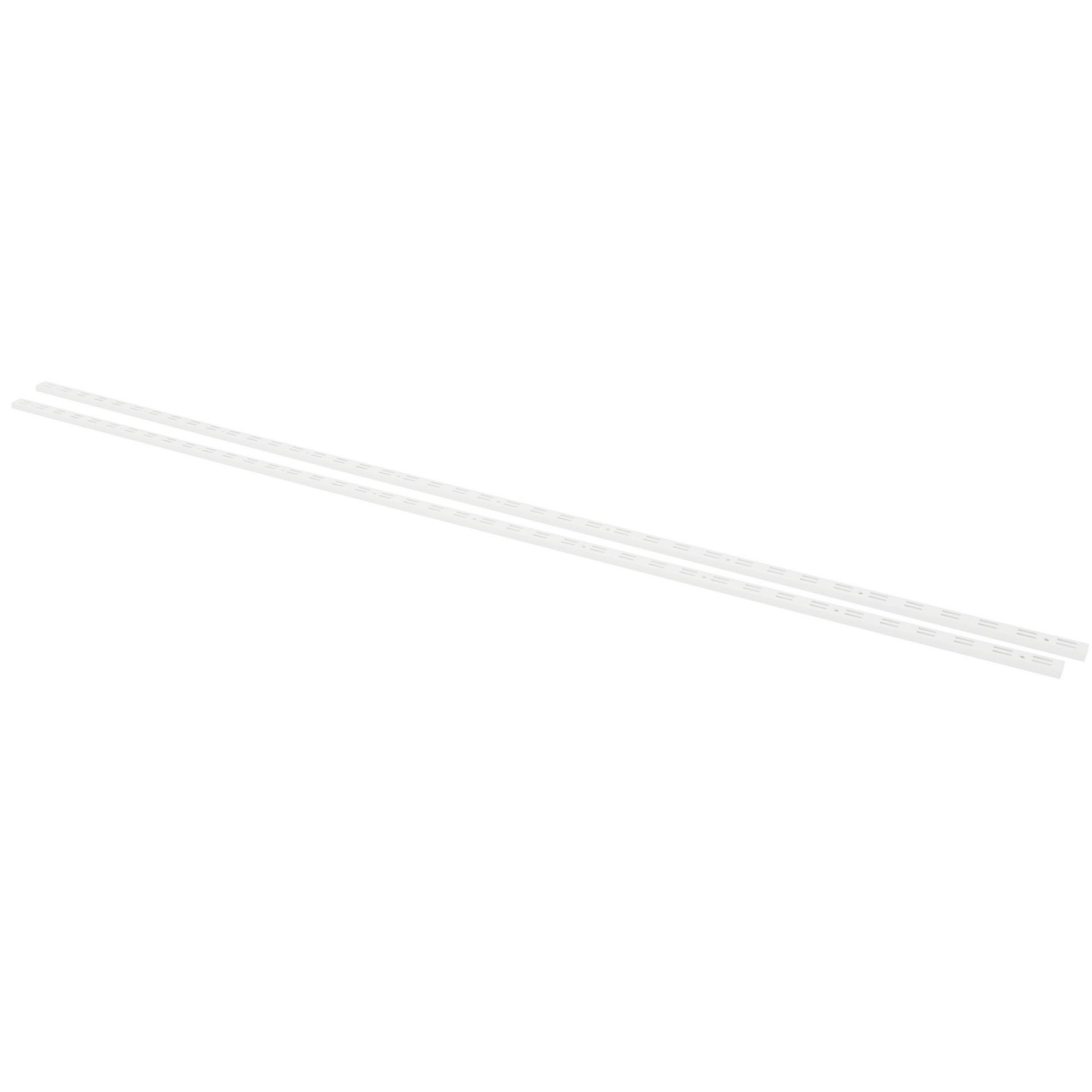 Perfil P/Suporte Duplo Branco 200cm 2un