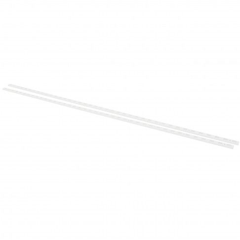 Perfil P/Suporte Duplo Branco 200cm 2un