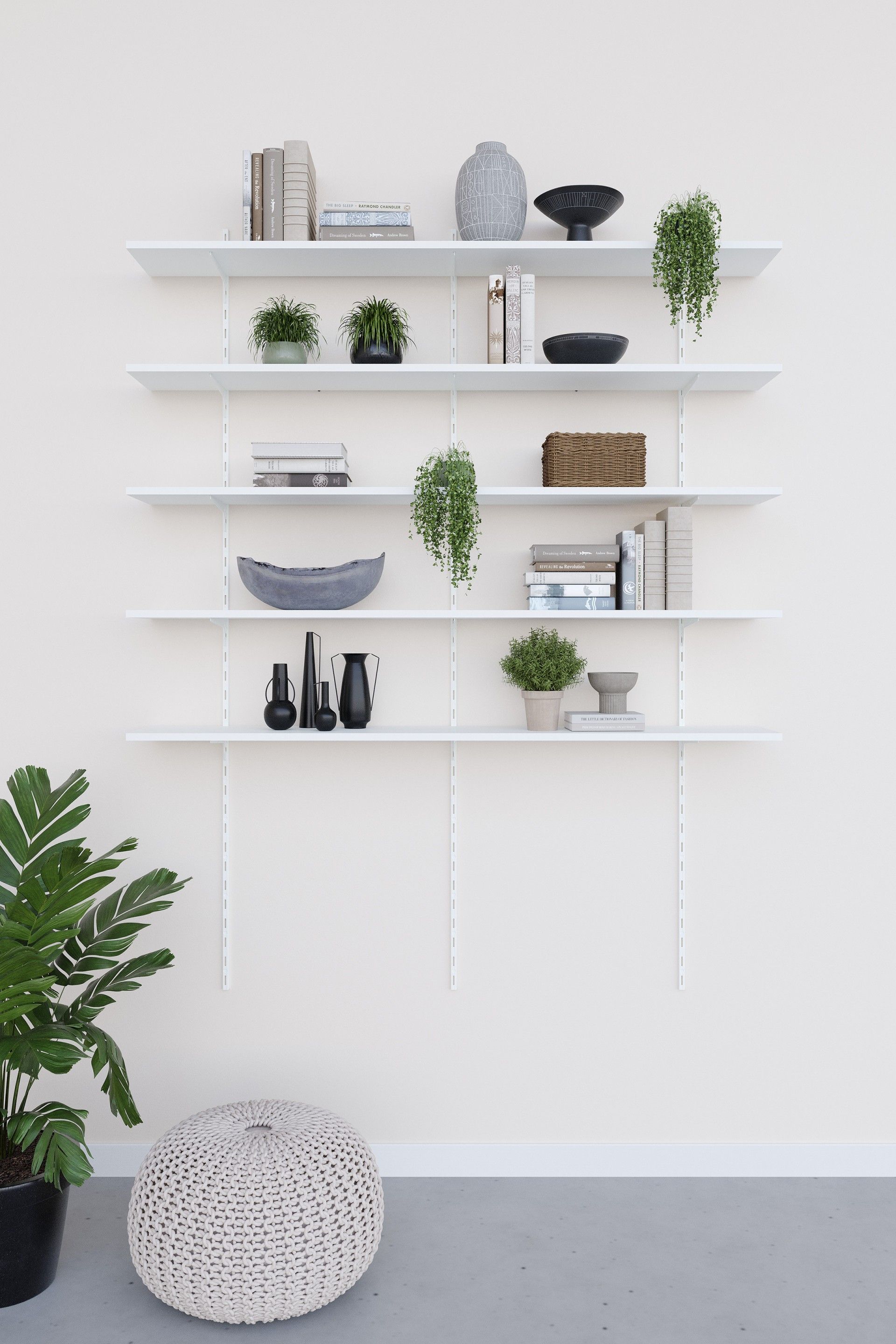 Perfil P/Suporte Simples Branco 150cm 2un