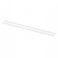 Perfil P/Suporte Duplo Branco 100cm 2un