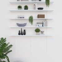 Perfil P/Suporte Simples Branco 50cm 2un