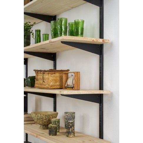 Suporte Duplo Preto 17cm Suporte Duplo Preto 17cm