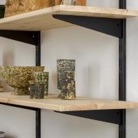 Suporte Duplo Preto 17cm Suporte Duplo Preto 17cm