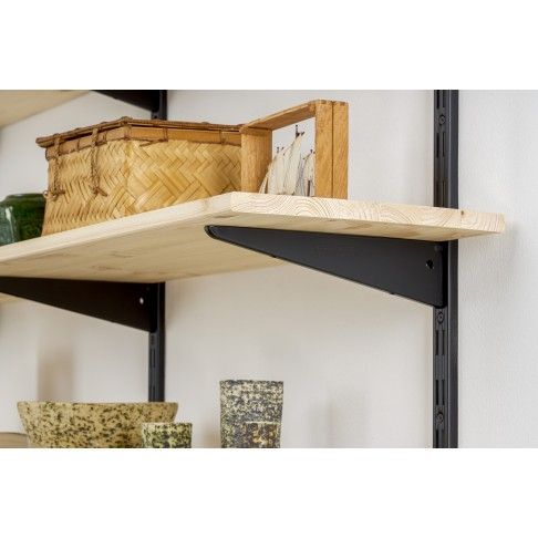 Suporte Duplo Preto 17cm Suporte Duplo Preto 17cm