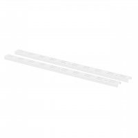 Perfil P/Suporte Duplo Branco 150cm 2un Perfil P/Suporte Duplo Branco 150cm 2un