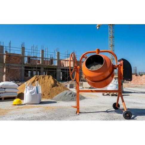 Betoneira El�trica 160L com Trav�o Pedal