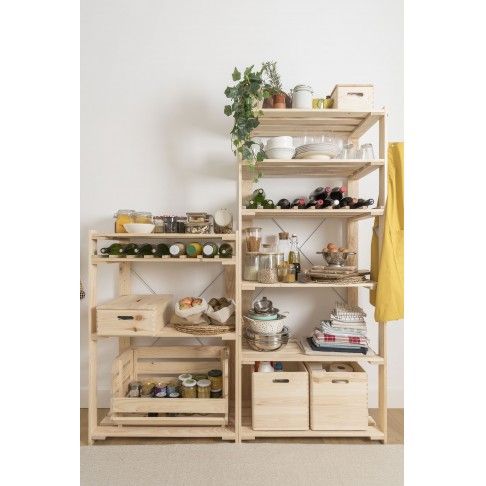 Estante Pinho Evoution 5 Prateleiras 174.5x38x76.5cm