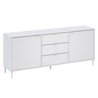 Aparador Chicago 77x180x40cm Branco Aparador Chicago 77x180x40cm Branco