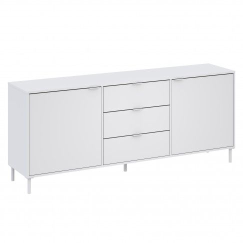 Aparador Chicago 77x180x40cm Branco Aparador Chicago 77x180x40cm Branco